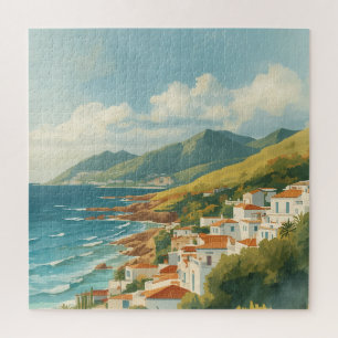 Quebra-cabeça Ilhas Baleares Viagem Francesa Riviera Vintage
