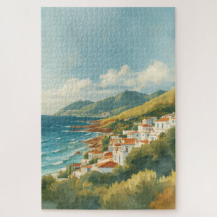 Quebra-cabeça Ilhas Baleares Viagem Francesa Riviera Vintage