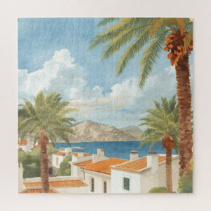 Quebra-cabeça Ilhas Baleares Viagem Francesa Vintage