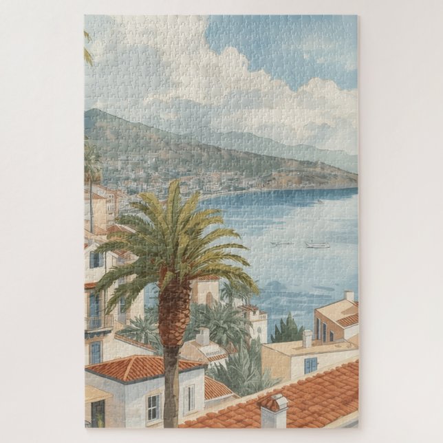 Quebra-cabeça Ilhas Baleares Viagem Francesa Vintage (Vertical)