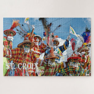 Quebra-cabeça Ilhas Virgens dos EUA Flags Moko Jumbies Caribe