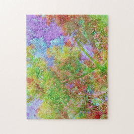 Quebra-cabeça Ilusões de árvores bonito Folhas Coloridas Quebra-