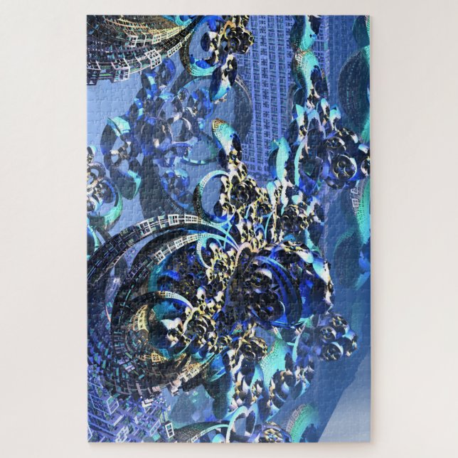 Quebra-cabeça Ilustração 3D de um fractal complexo (Vertical)