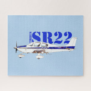 Quebra-cabeça Ilustração da Design de aeronave ligeira Cirrus SR