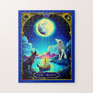 Quebra-cabeça Ilustração da Placa Tarot, A Lua