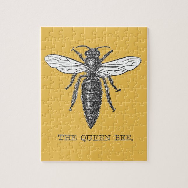 Quebra-cabeça Ilustração de Abelha Rainha Inseto Bug (Vertical)