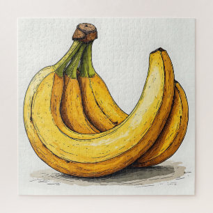 Quebra-cabeça Ilustração de Banana Fresca