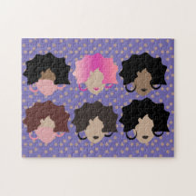 Ilustração de Meninas de Cabelo Ondulado