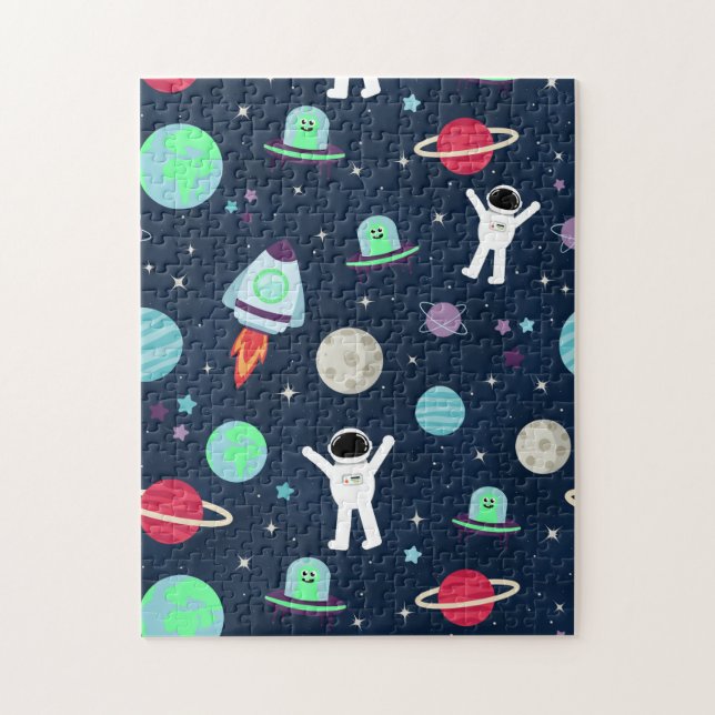Quebra-cabeça ilustração de padrão espacial (Vertical)