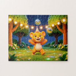 Quebra-cabeça Ilustração de Personagem Leo 3D Fofo