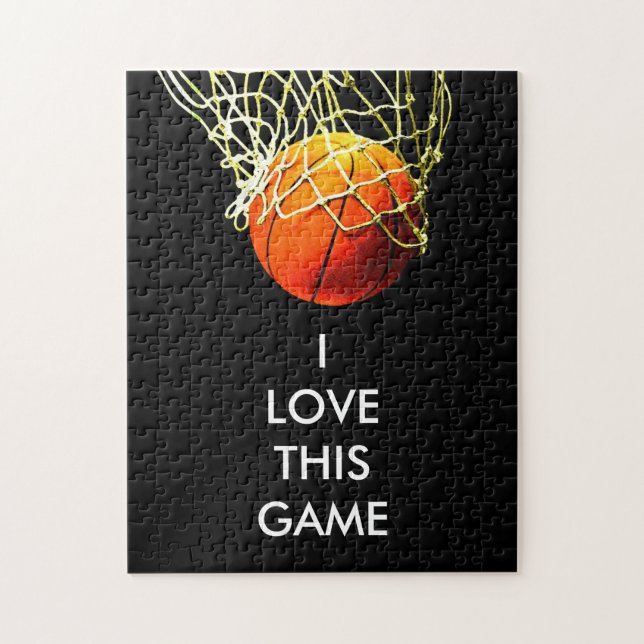 Quebra-cabeça Ilustração de Pintura de Basquete (Vertical)
