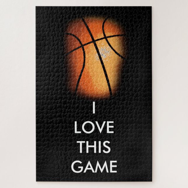 Quebra-cabeça Ilustração de Pintura de Basquete (Vertical)
