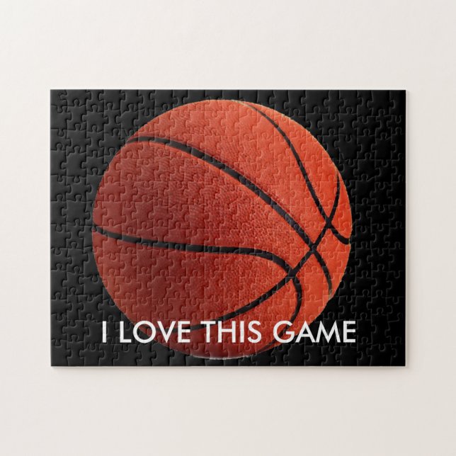 Quebra-cabeça Ilustração de Pintura de Basquete (Horizontal)