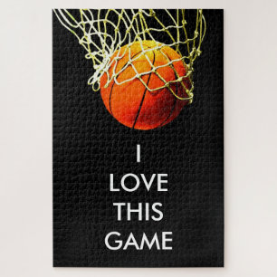 Quebra-cabeça Ilustração de Pintura de Basquete