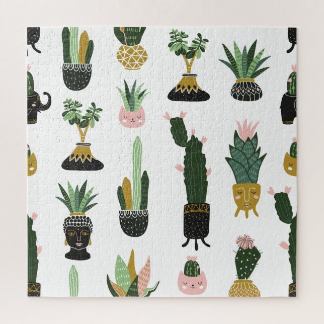 Quebra-cabeça Ilustração de Plantas Tropicais (Vertical)
