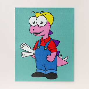 Quebra-cabeça Ilustração De Um Trabalhador De Construção De Steg