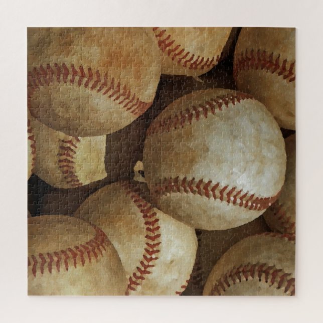 Quebra-cabeça Ilustração Digital de Viagem de Arte Baseball (Vertical)