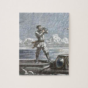 Quebra-cabeça Ilustração do Capitão Nemo Verne 20.000 Leagues
