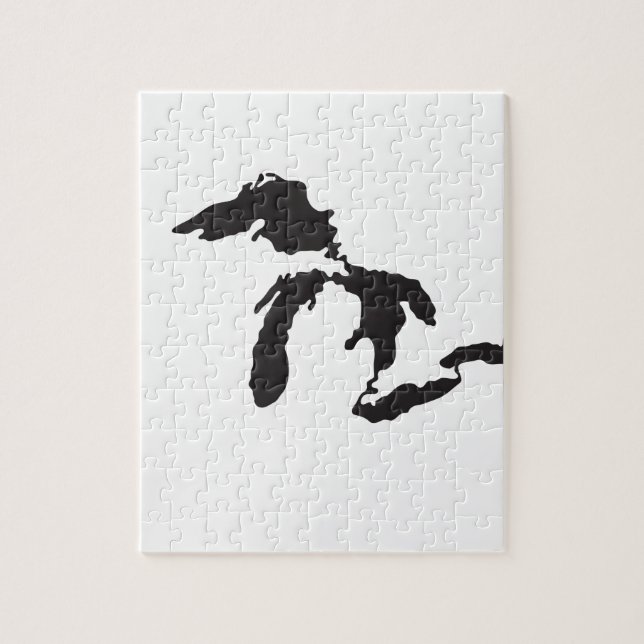 Quebra-cabeça Ilustração do costume dos grandes lagos (Vertical)