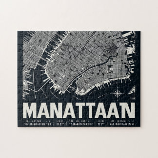Quebra-cabeça Ilustração do Mapa de Manhattan