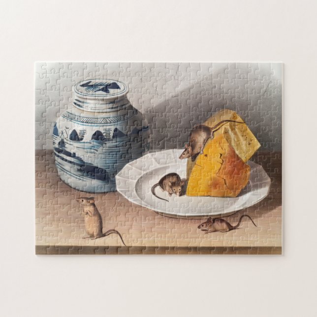 Quebra-cabeça Ilustração do rato (Mus-musculus) (Horizontal)