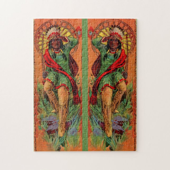 Quebra-cabeça Ilustração indígena americana de 1919 (Vertical)