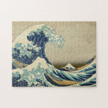 Quebra-cabeça Ilustração Vintage de Kanagawa Wave excelente Japo<br><div class="desc">Pinturas e ilustrações do Mar Vintage e Paisagem</div>