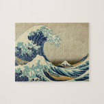 Quebra-cabeça Ilustração Vintage de Kanagawa Wave excelente Japo<br><div class="desc">Pinturas e ilustrações do Mar Vintage e Paisagem</div>