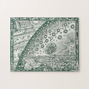 Quebra-cabeça Ilustração Vintage Flammarion do Mapa do Universo