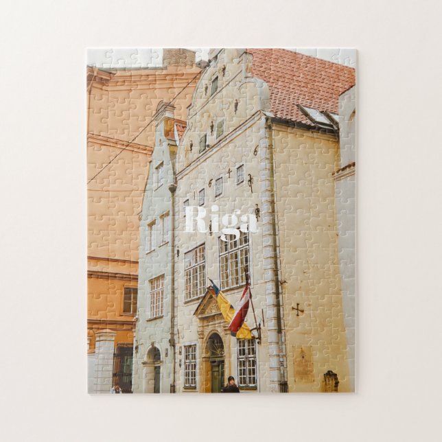 Quebra-cabeça Ímã de Foto Flexível da Cidade de Riga (Vertical)