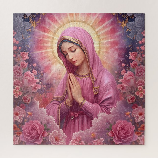 Quebra-cabeça Imagem da Virgem Maria Bendita (Vertical)