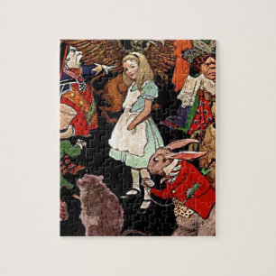 Quebra-cabeça Imagem de Alice no País das Maravilhas com Amigos