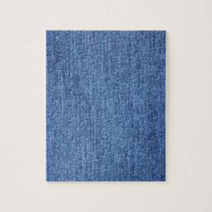 Quebra-cabeça Imagem de aparência de textura branca azul de deni