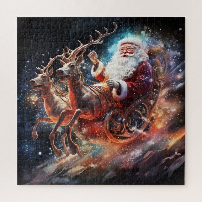 Quebra-cabeça Imagem de Natal de Papais noeis (Vertical)