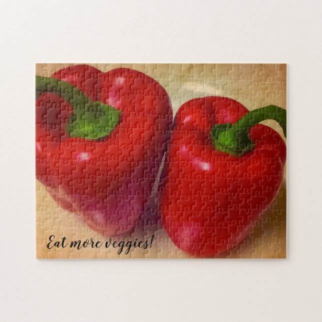 Quebra-cabeça Imagem de Peppers Vermelhos Perfeitos (Horizontal)