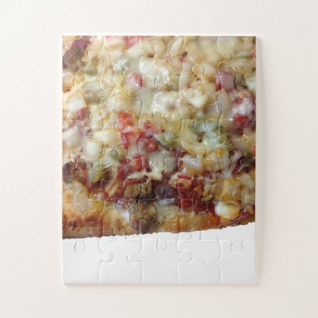 Quebra-cabeça Imagem de Pizza Puzzle de Peças Grandes (Vertical)