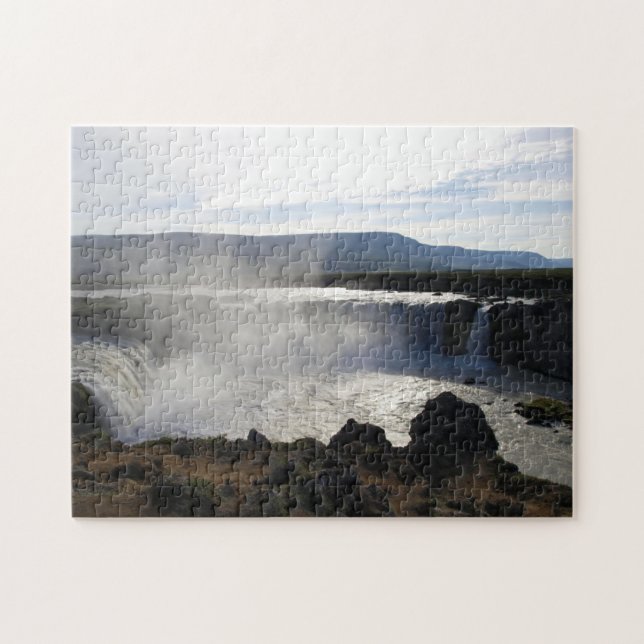 Quebra-cabeça Imagem do Rio Waterfall (Horizontal)
