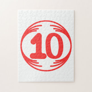 Quebra-cabeça Imagem engraçada no meio de um design engraçado