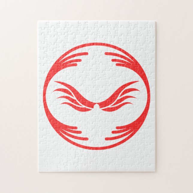 Quebra-cabeça Imagem engraçada no meio de um design engraçado (Vertical)