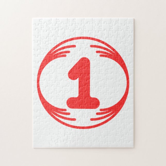 Quebra-cabeça Imagem engraçada no meio de um design engraçado (Vertical)