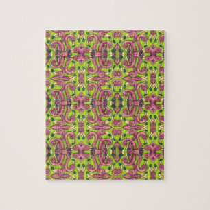 Quebra-cabeça Imagem invertida COR-DE-ROSA PSICADÉLICO do