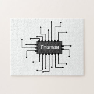 Quebra-cabeça Imagem personalizada do chip IC do computador
