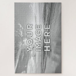 Quebra-cabeça Imagem personalizada monocromática de 20" x mais d