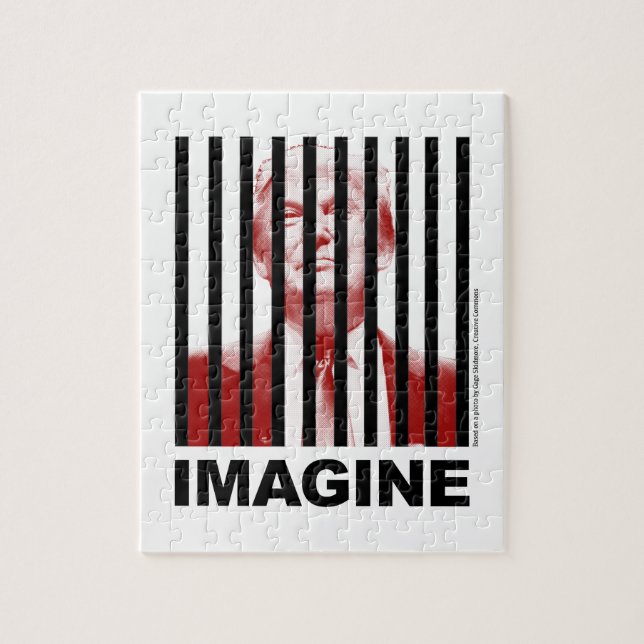 Quebra-cabeça Imaginem Trump Atrás de Bares (Vertical)