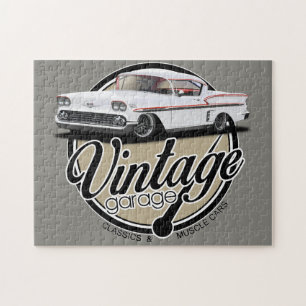 Quebra-cabeça Impala da garagem do vintage