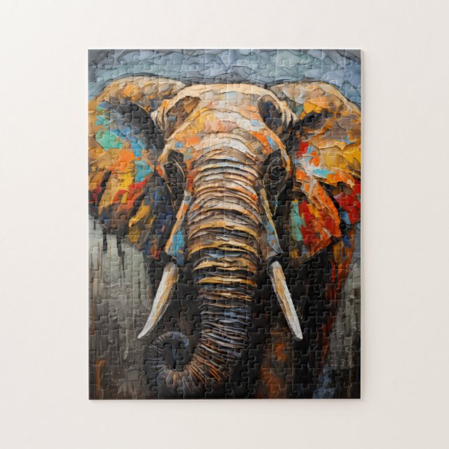 Quebra-cabeça Impasto Elephant (Vertical)