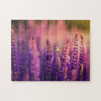 Quebra-cabeça impossível - Abelha na lavanda