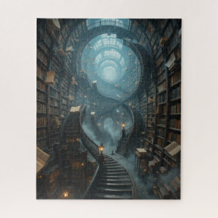 quebra-cabeça impossível - As prateleiras de livro