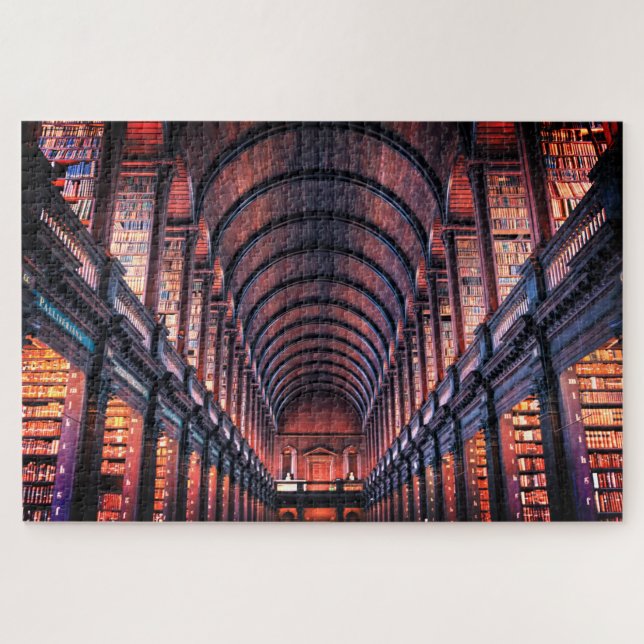 Quebra-cabeça impossível - Biblioteca antiga (Horizontal)