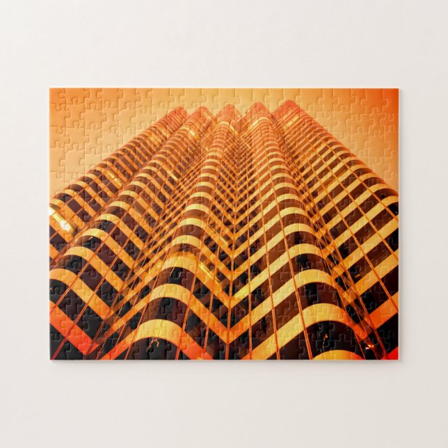 Quebra-cabeça impossível - Edifício moderno (Horizontal)